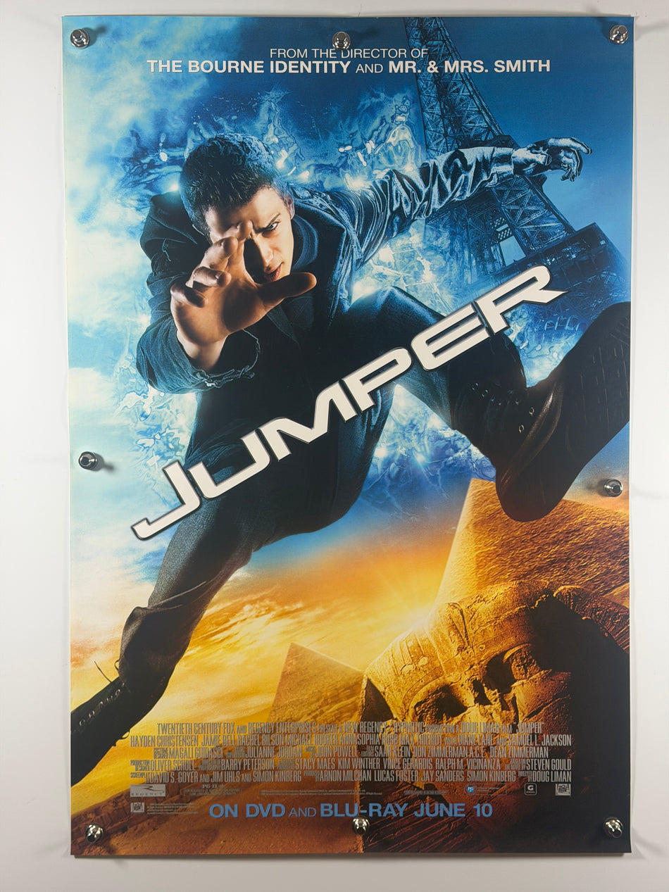JUMPER 2008 Original Home Video Poster 27x40 SS Rolled Hayden Christensen Samuel L. Jackson - Joe's Geek VLT