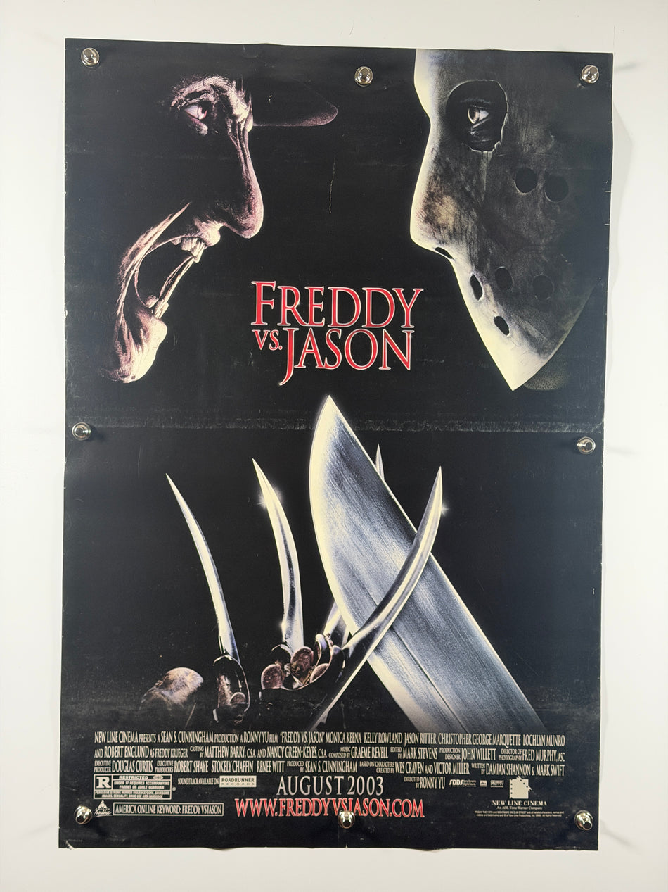 FREDDY VS. JASON 2003 Original Movie Poster 27x40 Rolled Robert Englund Monica Keena - Joe's Geek VLT