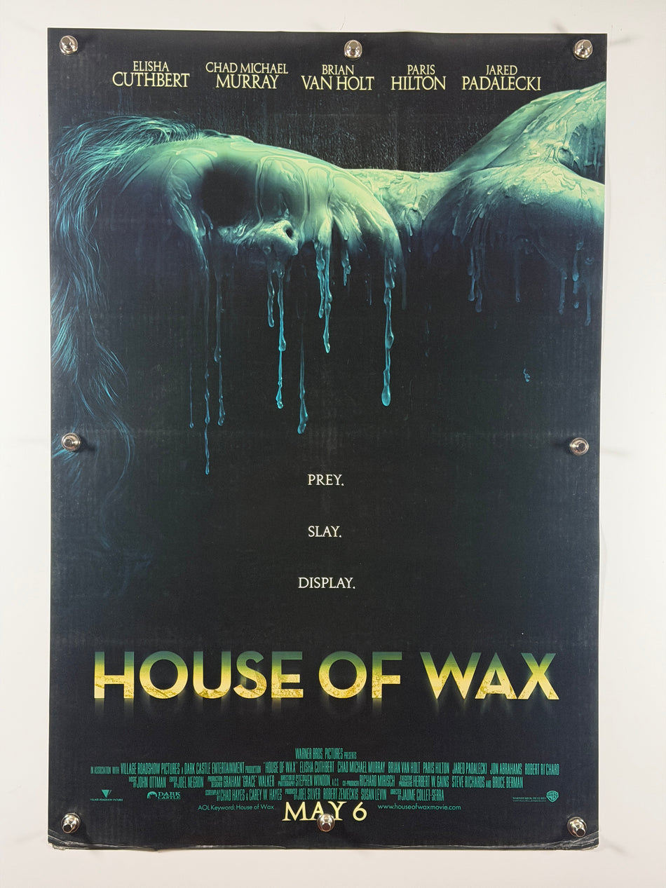 HOUSE OF WAX 2005 Original Movie Poster 27x40 Rolled Elisha Cuthbert Chad Michael Murray - Joe's Geek VLT