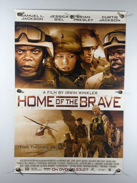 HOME OF THE BRAVE 2007 Original Home Video Poster 27x40 SS Rolled Samuel L. Jackson Jessica Biel - Joe's Geek VLT