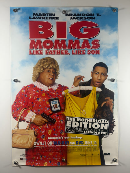 BIG MOMMAS LIKE FATHER, LIKE SON 2011 Original Home Video Poster 27x40 SS Rolled Martin Lawrence Brandon T. Jackson - Joe's Geek VLT