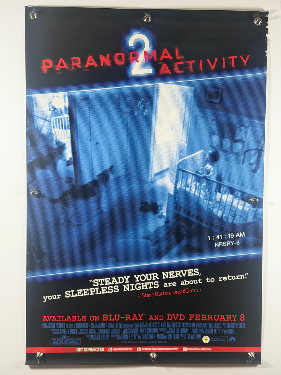 PARANORMAL ACTIVITY 2 2011 Original Home Video Poster 27x40 SS Rolled Katie Featherston Micah Sloat - Joe's Geek VLT