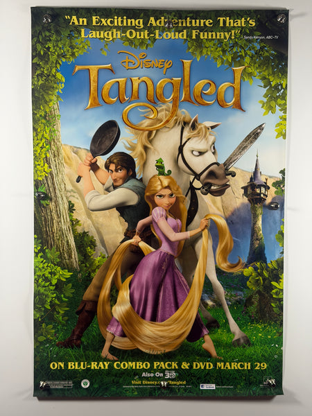 TANGLED 2011 Original Home Video Poster 27x40 SS Rolled Disney Rapunzel Flynn Rider - Joe's Geek VLT