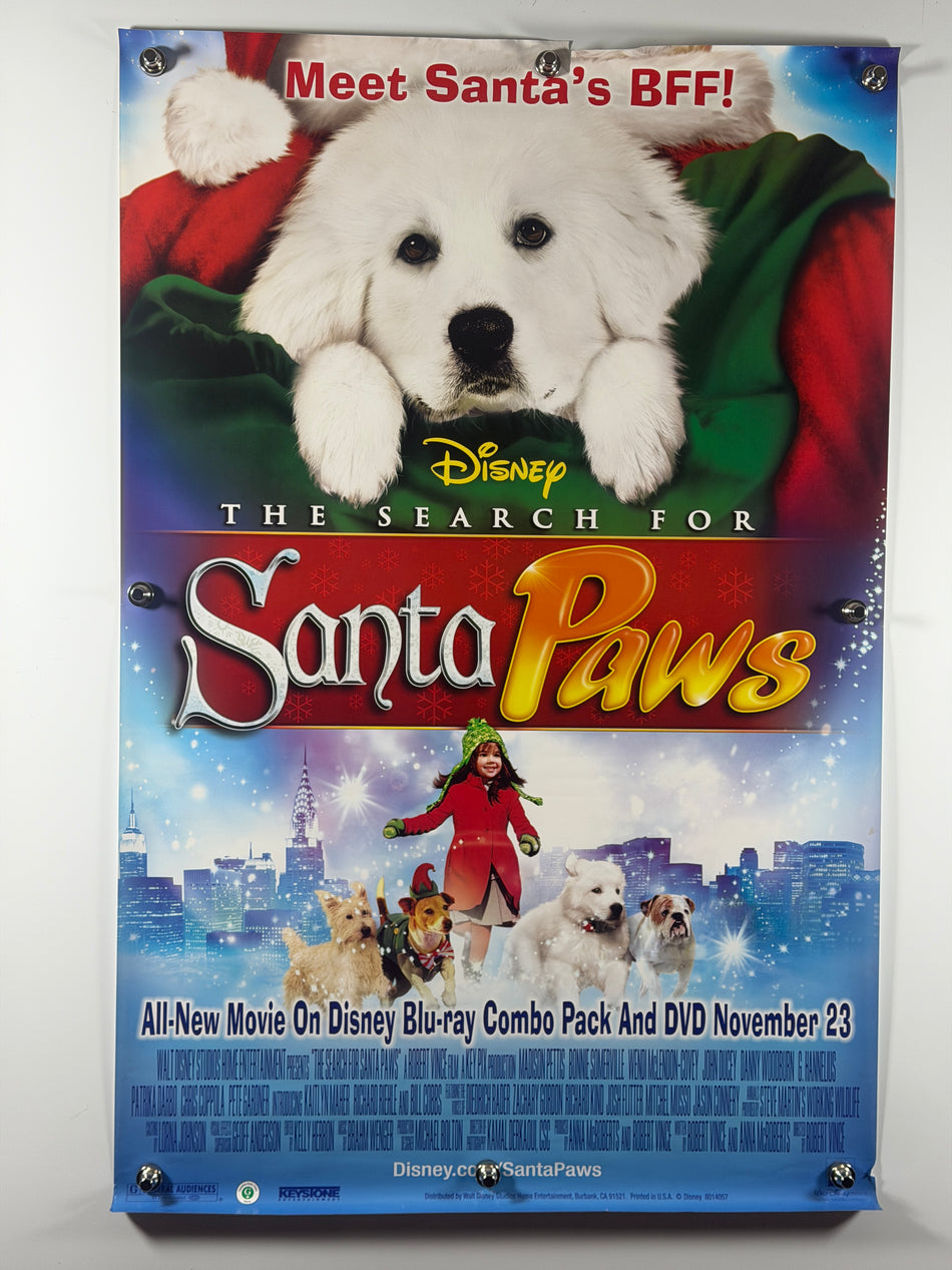 THE SEARCH FOR SANTA PAWS 2010 Original Home Video Poster 27x40 SS Rolled Disney Christmas Dog - Joe's Geek VLT