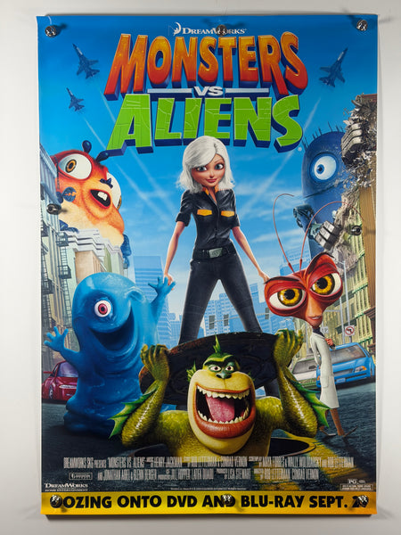 MONSTERS VS ALIENS 2009 Original Home Video Poster 27x40 SS Rolled DreamWorks Animation - Joe's Geek VLT