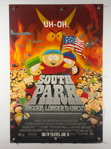 SOUTH PARK BIGGER LONGER & UNCUT 1999 Original Movie Poster 27x40 Rolled Trey Parker Matt Stone - Joe's Geek VLT