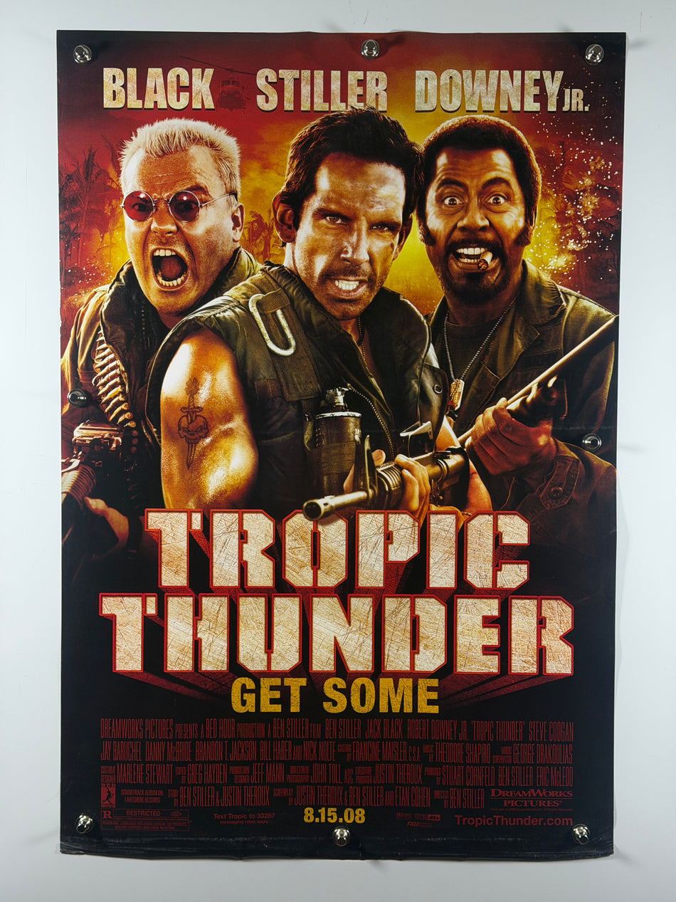 TROPIC THUNDER 2008 Original Movie Poster 27x40 Rolled DS Ben Stiller Robert Downey Jr.