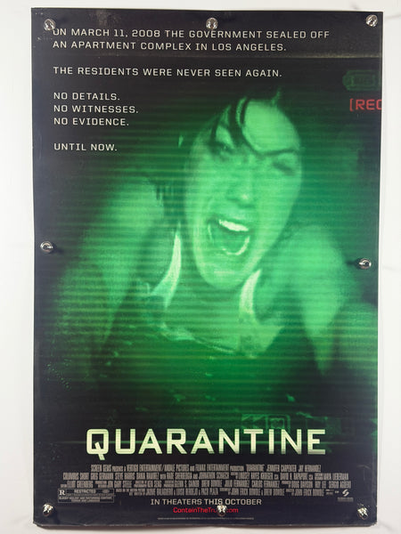 QUARANTINE 2008 Original Movie Poster 27x40 Rolled DS Jennifer Carpenter Jay Hernandez - Joe's Geek VLT
