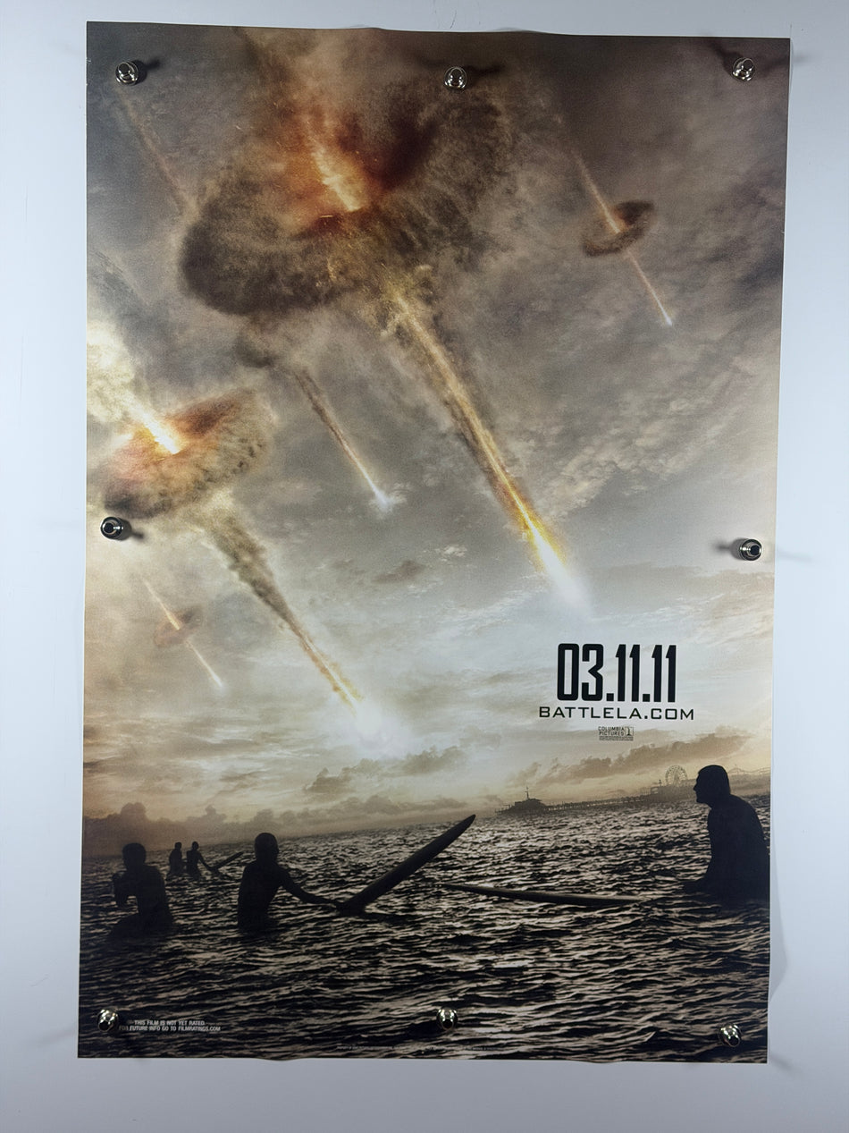BATTLE: LOS ANGELES 2011 Original Movie Poster 27x40 Rolled DS Sci-Fi Teaser