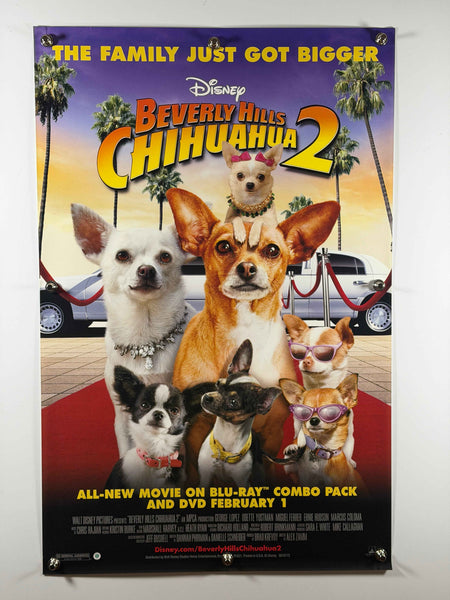 BEVERLY HILLS CHIHUAHUA 2 2011 Original Home Video Poster 27x40 SS Rolled Disney Dog Movie