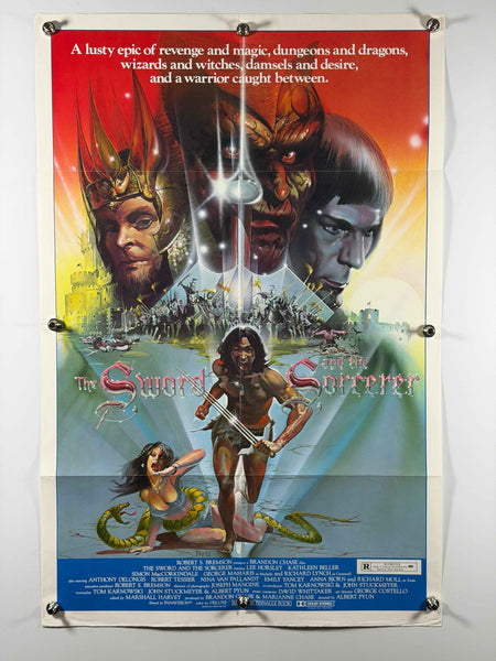 THE SWORD AND THE SORCERER 1982 Original Movie Poster 27x41 Preiously Folded Now Rolled Lee Horsley Fantasy