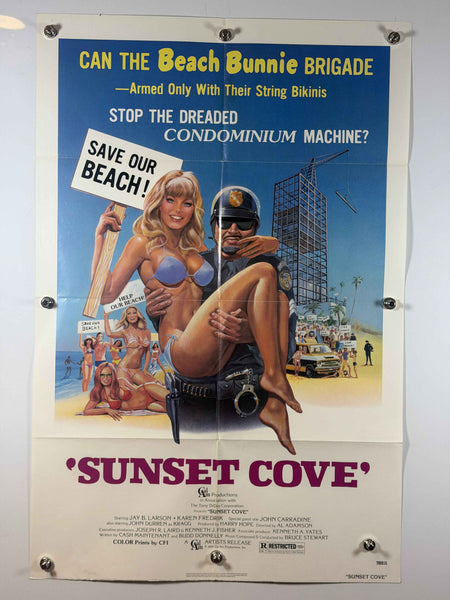 SUNSET COVE 1978 Original Movie Poster 27x41 Previously Folded Now Rolled One Sheet Beach Comedy Al Adamson