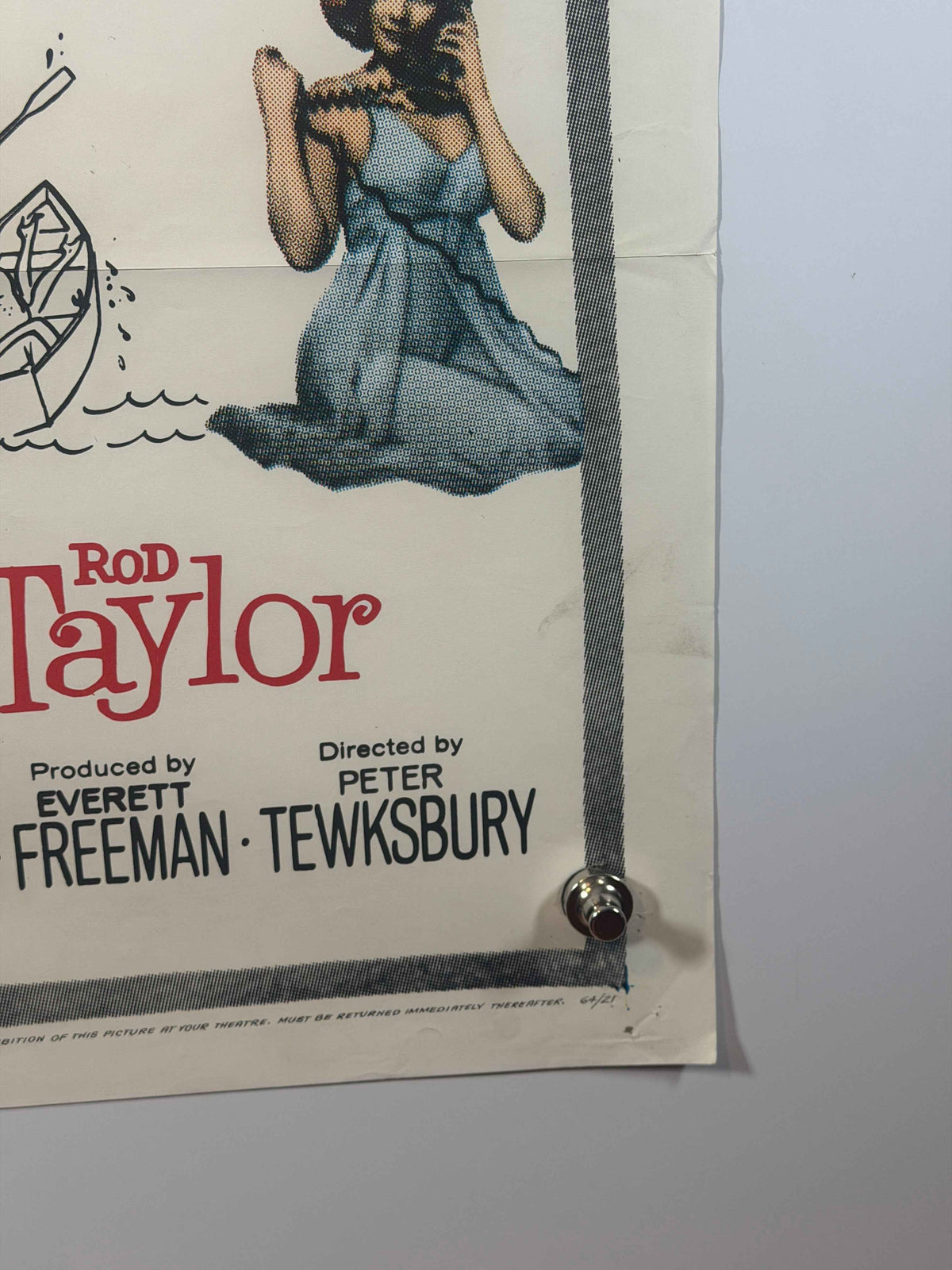 SUNDAY IN NEW YORK 1963 Film Original Movie Poster 27x41 Previously Folded Now Rolled One Sheet Jane Fonda NSS 64/21