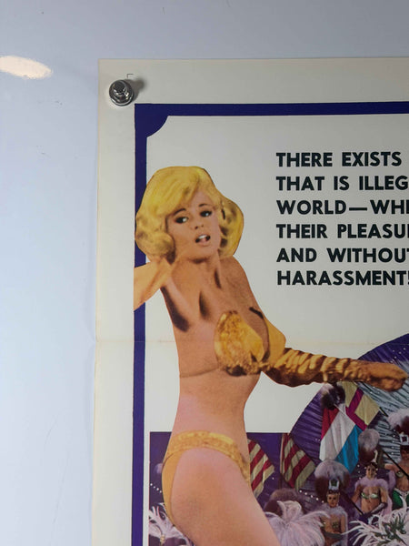 SPREE 1967 Original Movie Poster 27x41 Previously Folded Now Rolled One Sheet Jayne Mansfield Las Vegas