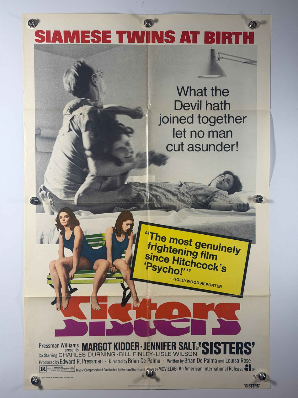 SISTERS 1973 Original Movie Poster 27x41 Rolled American International