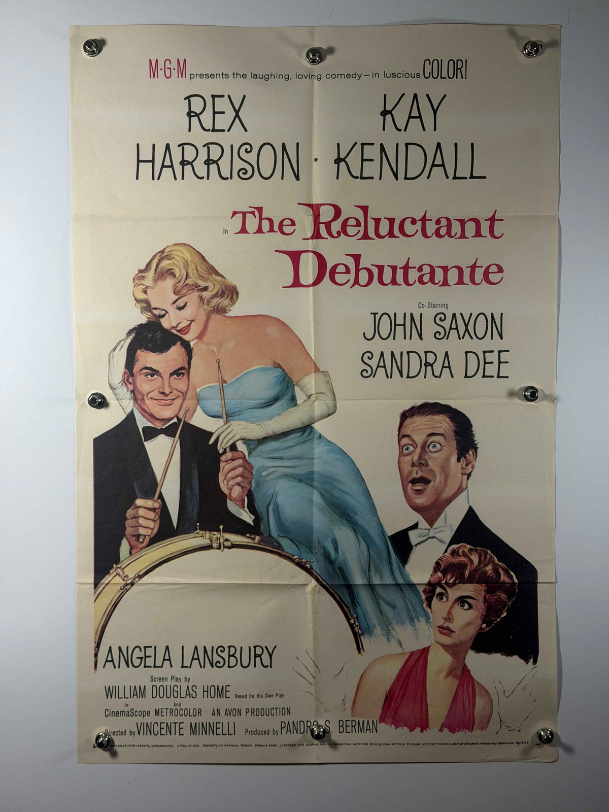 THE RELUCTANT DEBUTANTE 1958 Original Movie Poster 27x41 Rolled MGM
