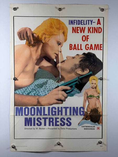 MOONLIGHTING MISTRESS 1972 Original Movie Poster 27x41 Rolled SS Exploitation