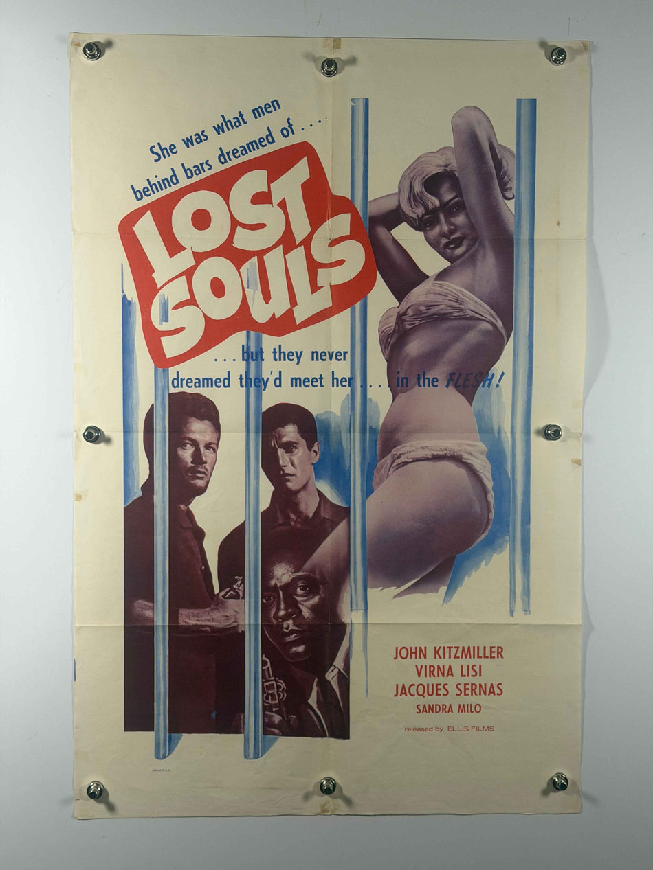 LOST SOULS 1959 Original Movie Poster 27x41 Rolled SS Ellis Films