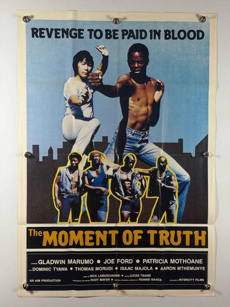 THE MOMENT OF TRUTH 1985 Original Movie Poster 27x41 Rolled SS Intercity Films