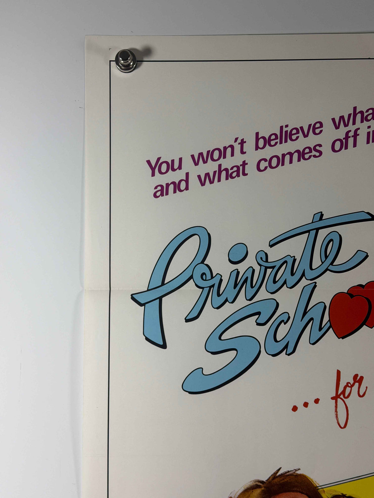 PRIVATE SCHOOL 1983 Original Movie Poster 27x41 Rolled Universal Pictures