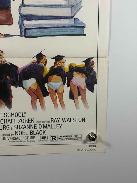 PRIVATE SCHOOL 1983 Original Movie Poster 27x41 Rolled Universal Pictures
