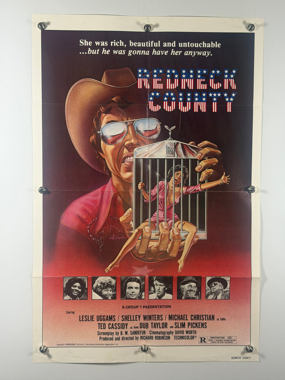 REDNECK COUNTY 1979 Original Movie Poster 27x41 SS Rolled Leslie Uggams Shelley Winters