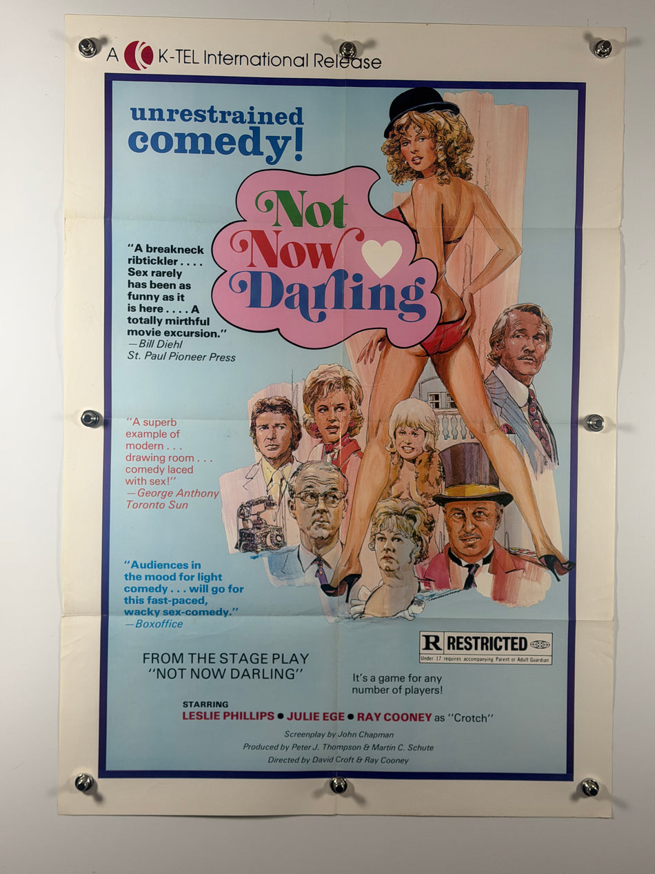 NOT NOW DARLING 1975 Original Movie Poster 27x41 SS Rolled Leslie Phillips Julie Ege