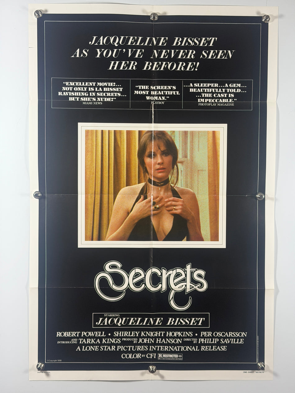 SECRETS 1978 Original Movie Poster 27x41 SS Rolled Jacqueline Bisset