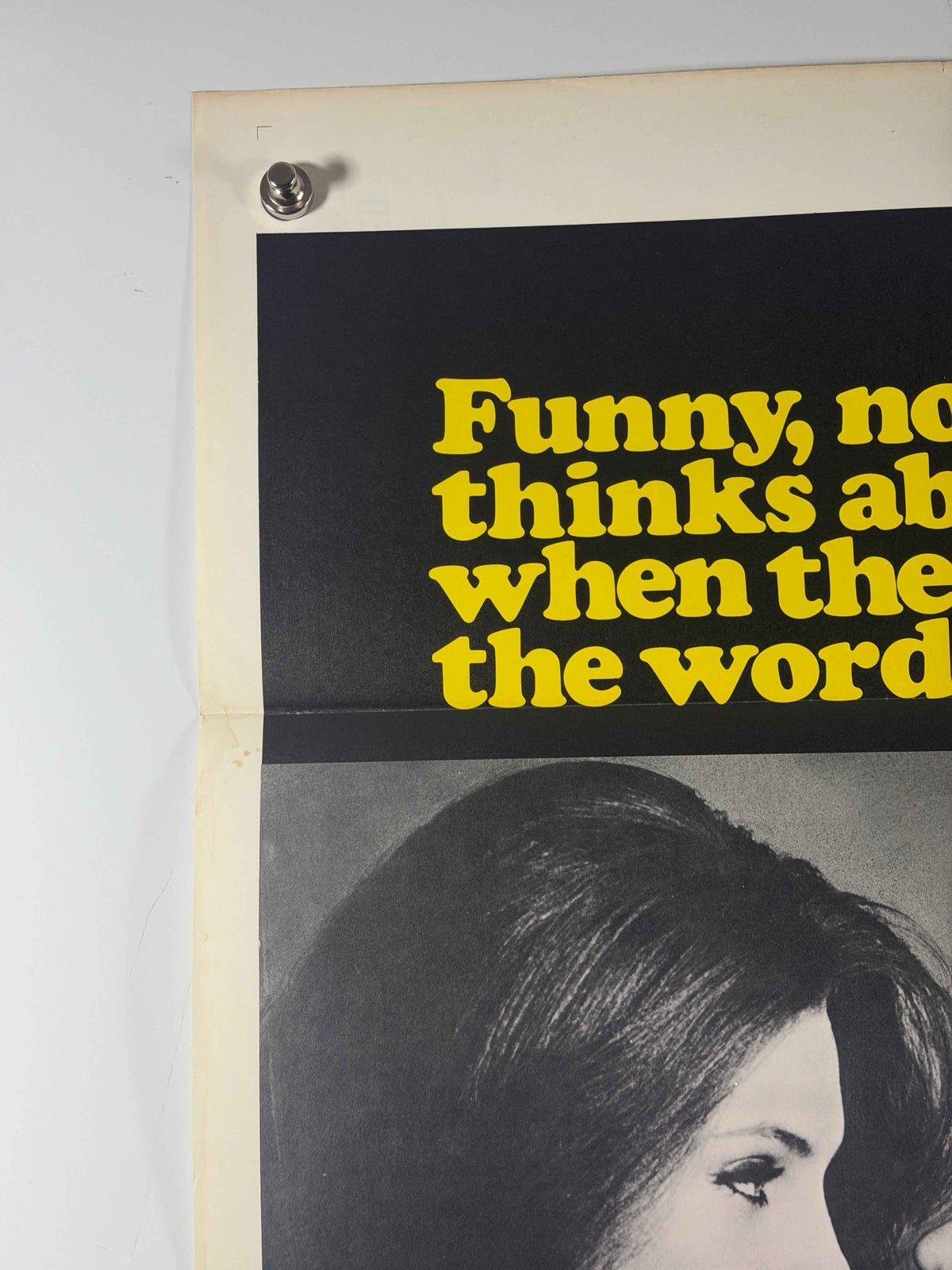 YOU DON'T NEED PAJAMAS AT ROSIE'S 1969 Original Movie Poster 27x41 SS Rolled Jacqueline Bisset