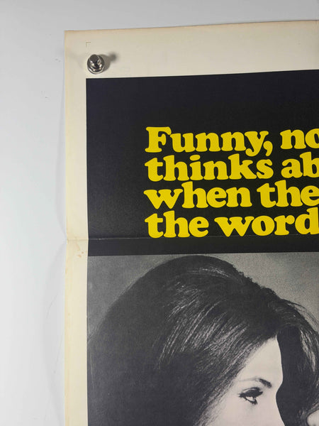 YOU DON'T NEED PAJAMAS AT ROSIE'S 1969 Original Movie Poster 27x41 SS Rolled Jacqueline Bisset