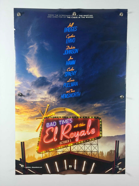 BAD TIMES AT THE EL ROYALE 2018 USA Original Movie Poster 27x40 DS Rolled Jeff Bridges Cynthia Erivo