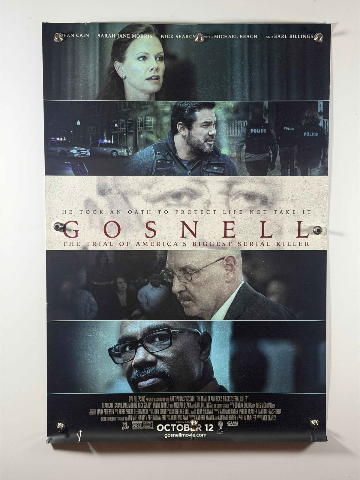 GOSNELL 2018 Original USA Movie Poster 27x40 Rolled Dean Cain Nick Searcy