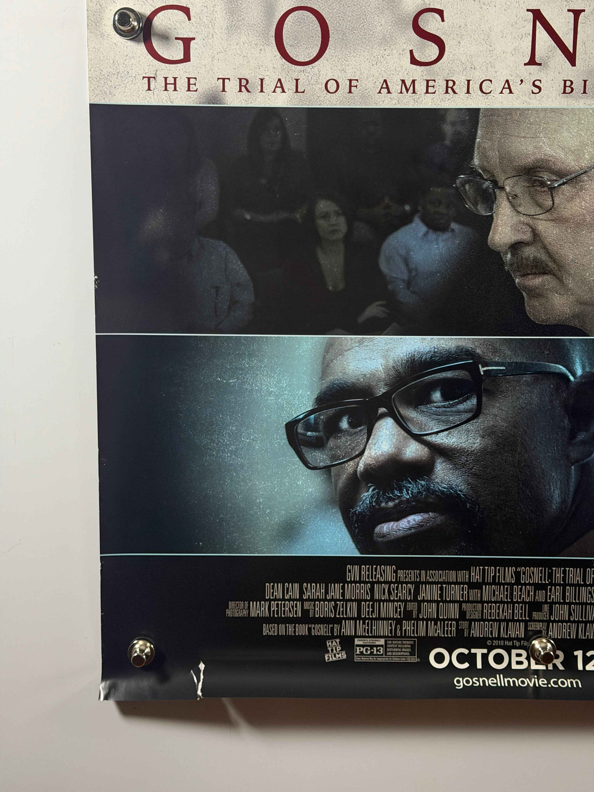 GOSNELL 2018 Original USA Movie Poster 27x40 Rolled Dean Cain Nick Searcy