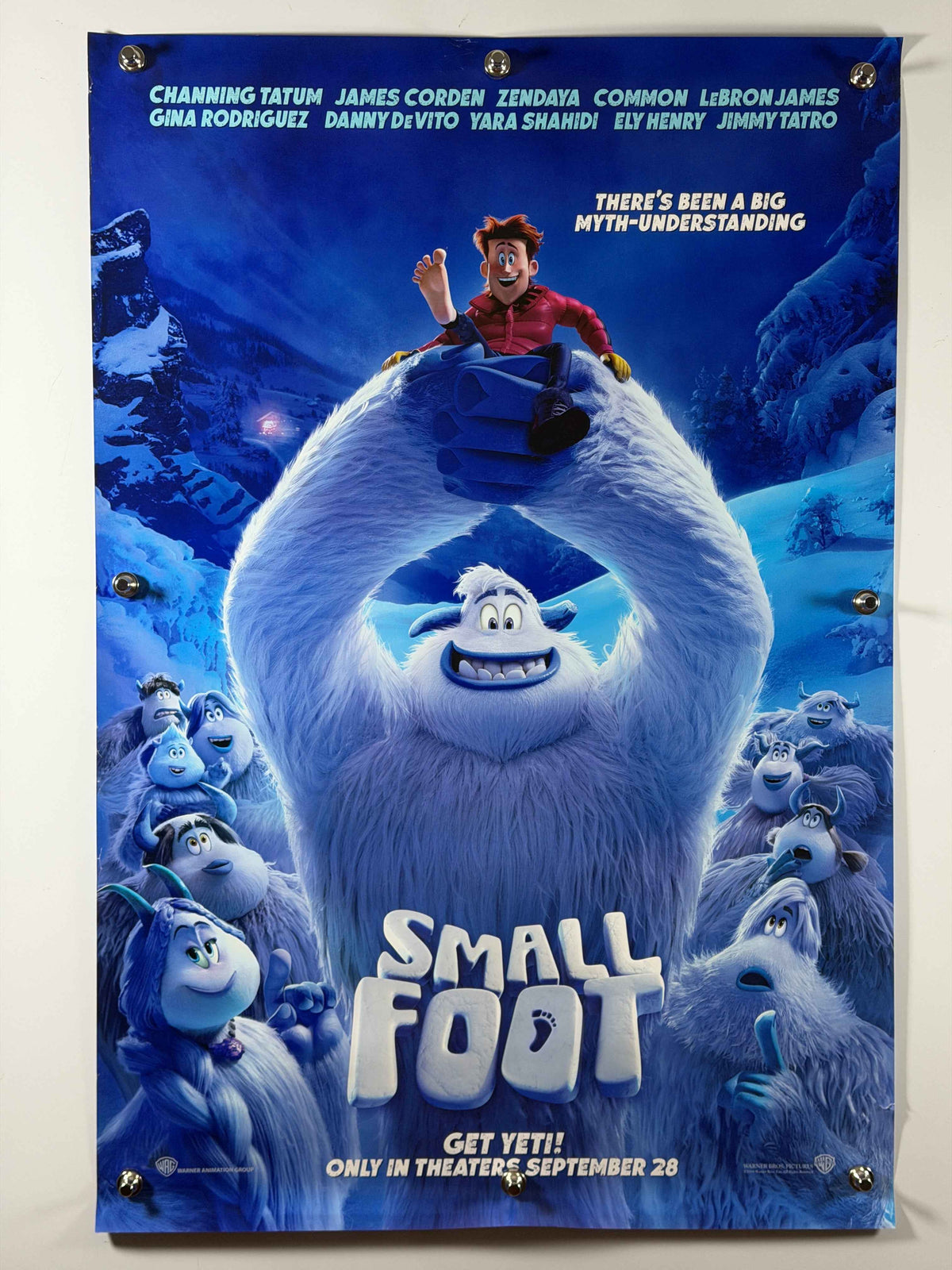 SMALLFOOT 2018 Original USA Movie Poster 27x40 DS Rolled Channing Tatum Zendaya