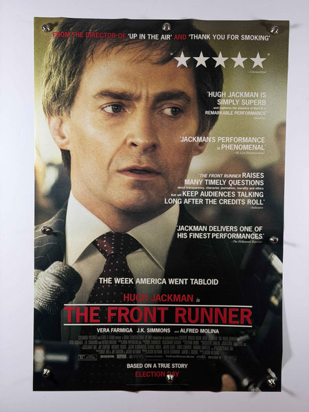 THE FRONT RUNNER 2018 Original USA Movie Poster 27x40 DS Rolled Hugh Jackman