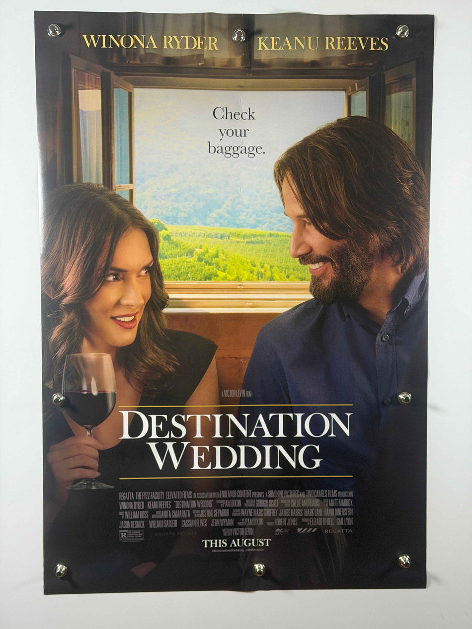 DESTINATION WEDDING 2018 Original USA Movie Poster 27x40 DS Rolled Winona Ryder Keanu Reeves