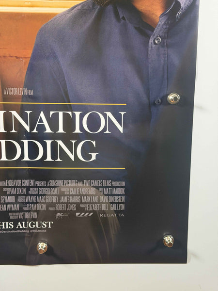DESTINATION WEDDING 2018 Original USA Movie Poster 27x40 DS Rolled Winona Ryder Keanu Reeves