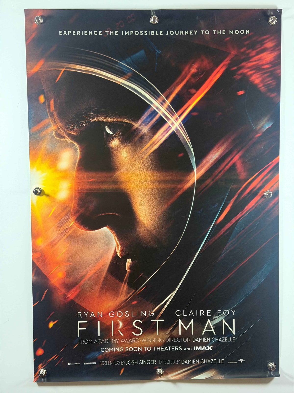 First Man (2018) Original Movie Poster 27x40 DS Rolled Ryan Gosling Claire Foy IMAX