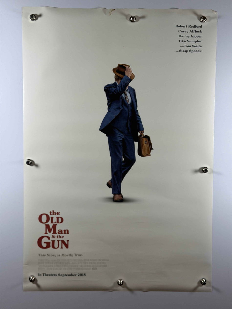 THE OLD MAN & THE GUN 2018 Original Movie Poster 27x40 DS Rolled Robert Redford Casey Affleck