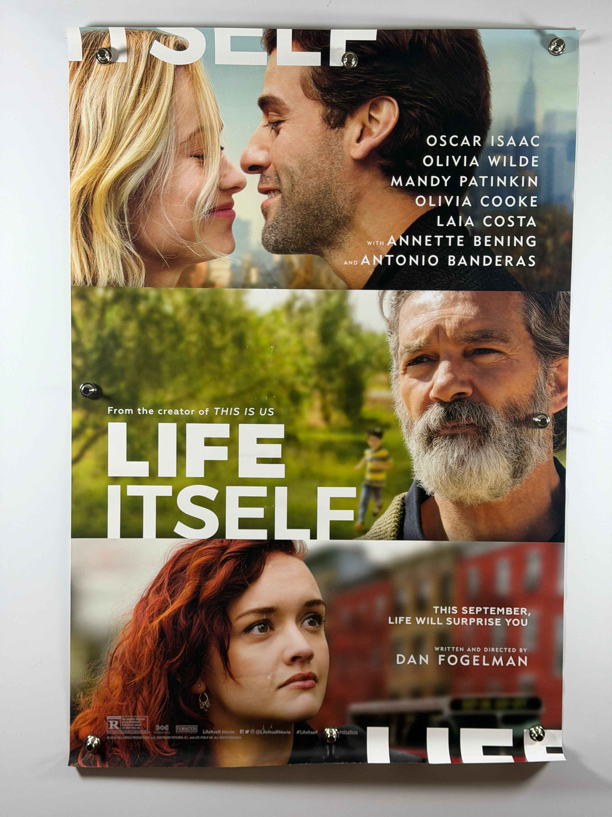 LIFE ITSELF 2018 Original USA Movie Poster 27x40 DS Rolled Oscar Isaac Olivia Wilde
