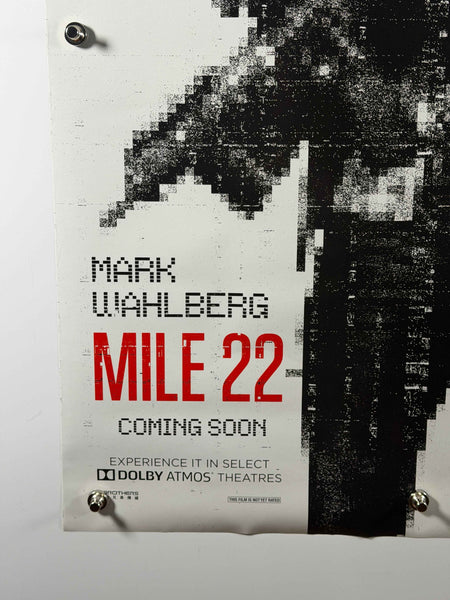 MILE 22 2018 Original Advance Movie Poster 27x40 DS Rolled Mark Wahlberg