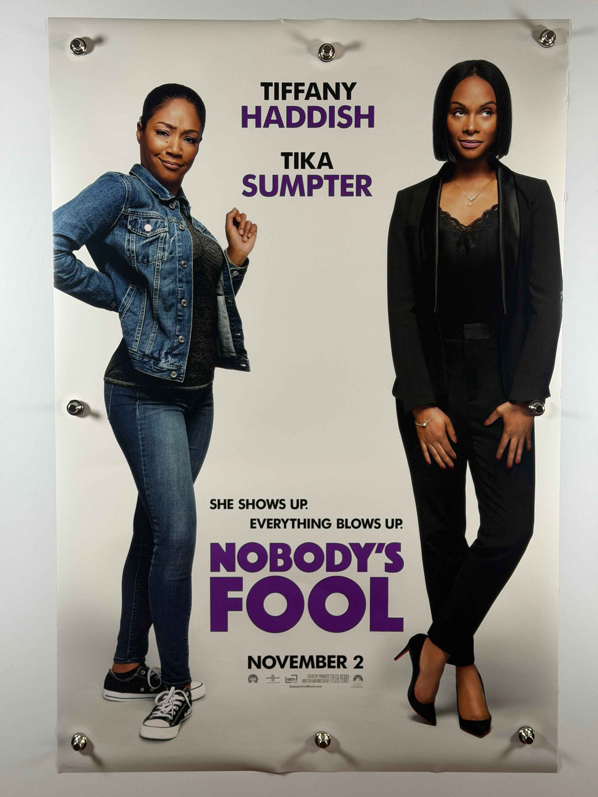 NOBODY'S FOOL 2018 Original Movie Poster 27x40 DS Rolled Tiffany Haddish Tika Sumpter