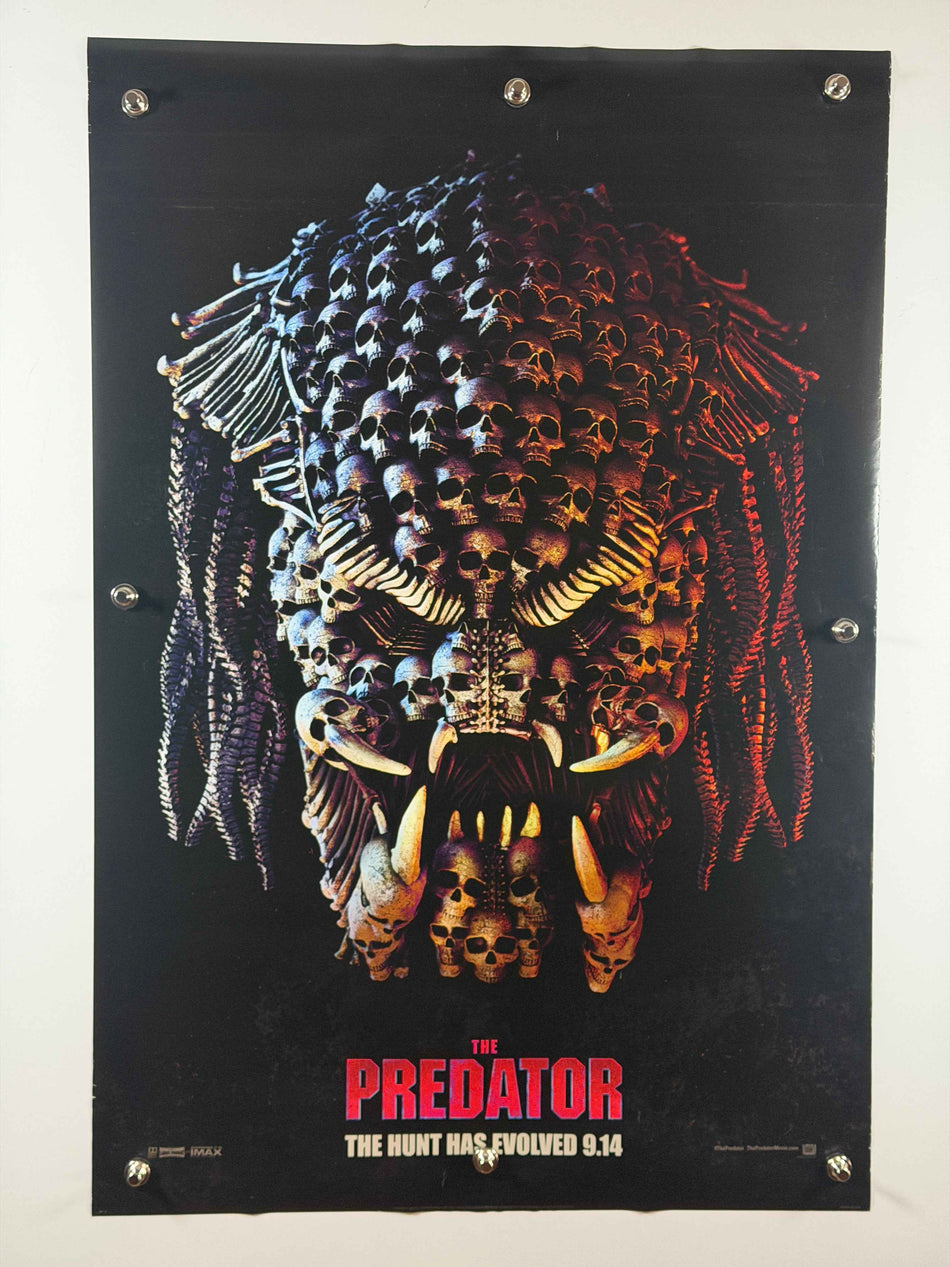 THE PREDATOR 2018 Original Movie Poster 27x40 DS Rolled IMAX Skull Mask Style
