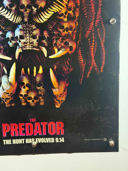 THE PREDATOR 2018 Original Movie Poster 27x40 DS Rolled IMAX Skull Mask Style