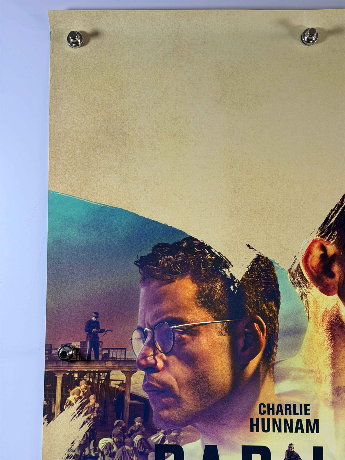 PAPILLON 2018 Original Movie Poster 27x40 DS Rolled Charlie Hunnam Rami Malek