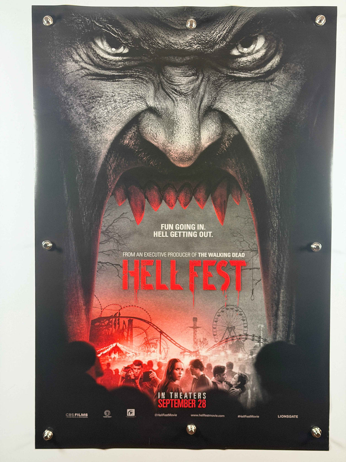 HELL FEST 2018 Original Movie Poster 27x40 DS Rolled Horror Slasher
