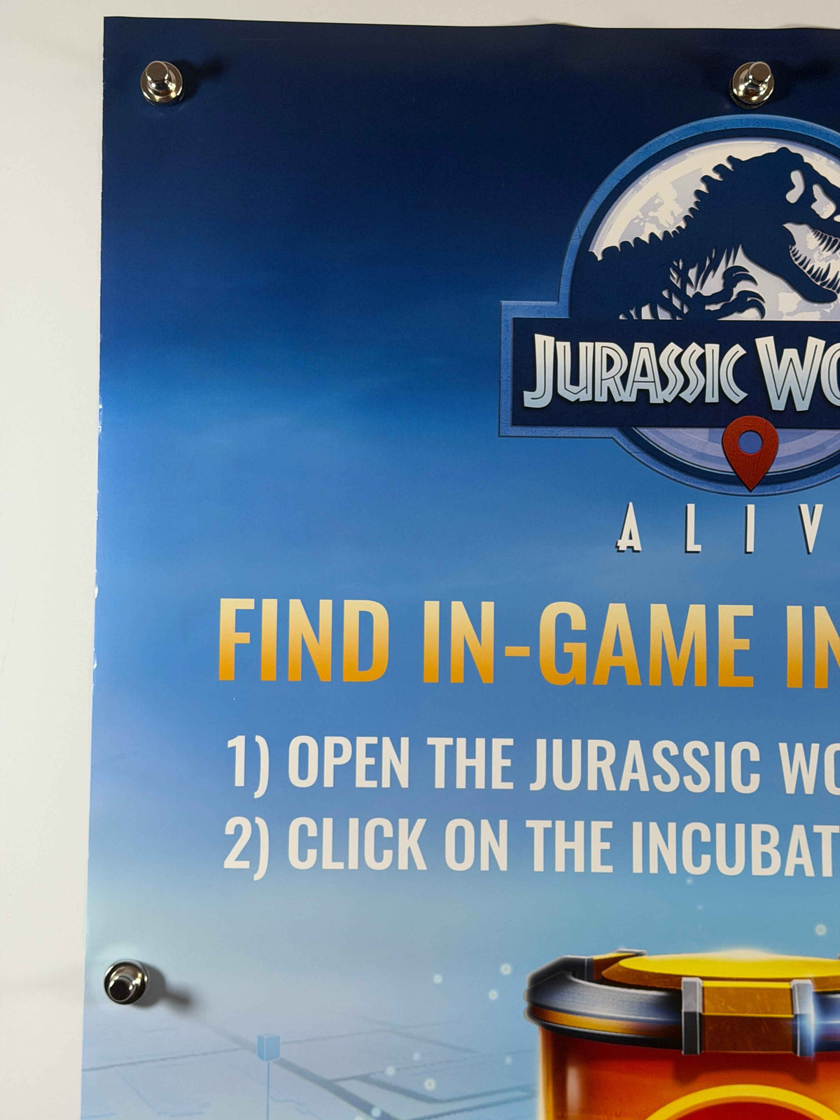 JURASSIC WORLD ALIVE 2018 Original AMC Promotional Poster 27x40 SS Rolled Jurassic World Fallen Kingdom