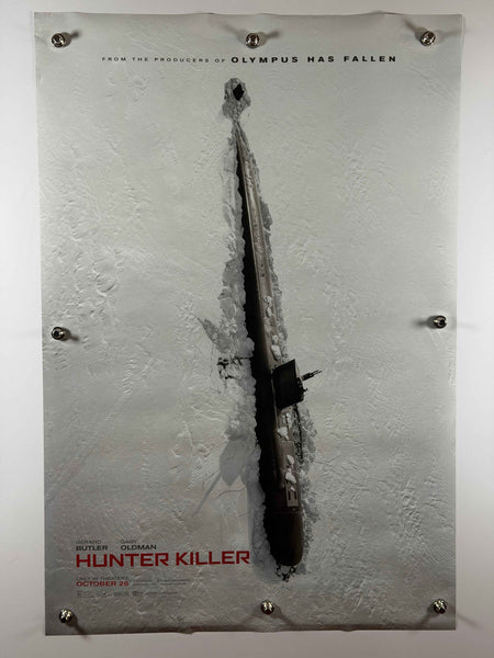 HUNTER KILLER 2018 Original Advance Movie Poster 27x40 DS Rolled Gerard Butler Gary Oldman