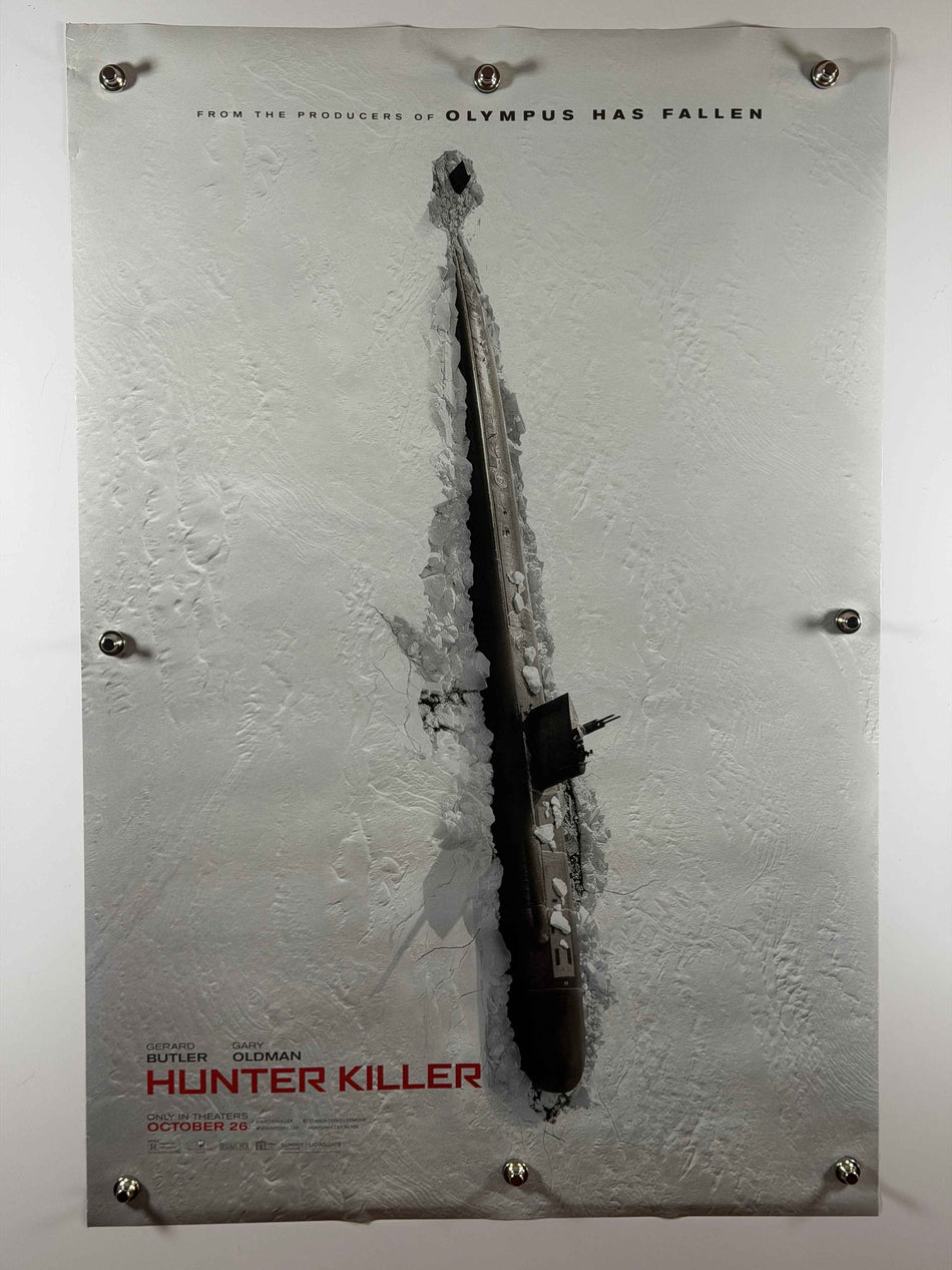 HUNTER KILLER 2018 Original Advance Movie Poster 27x40 DS Rolled Gerard Butler Gary Oldman