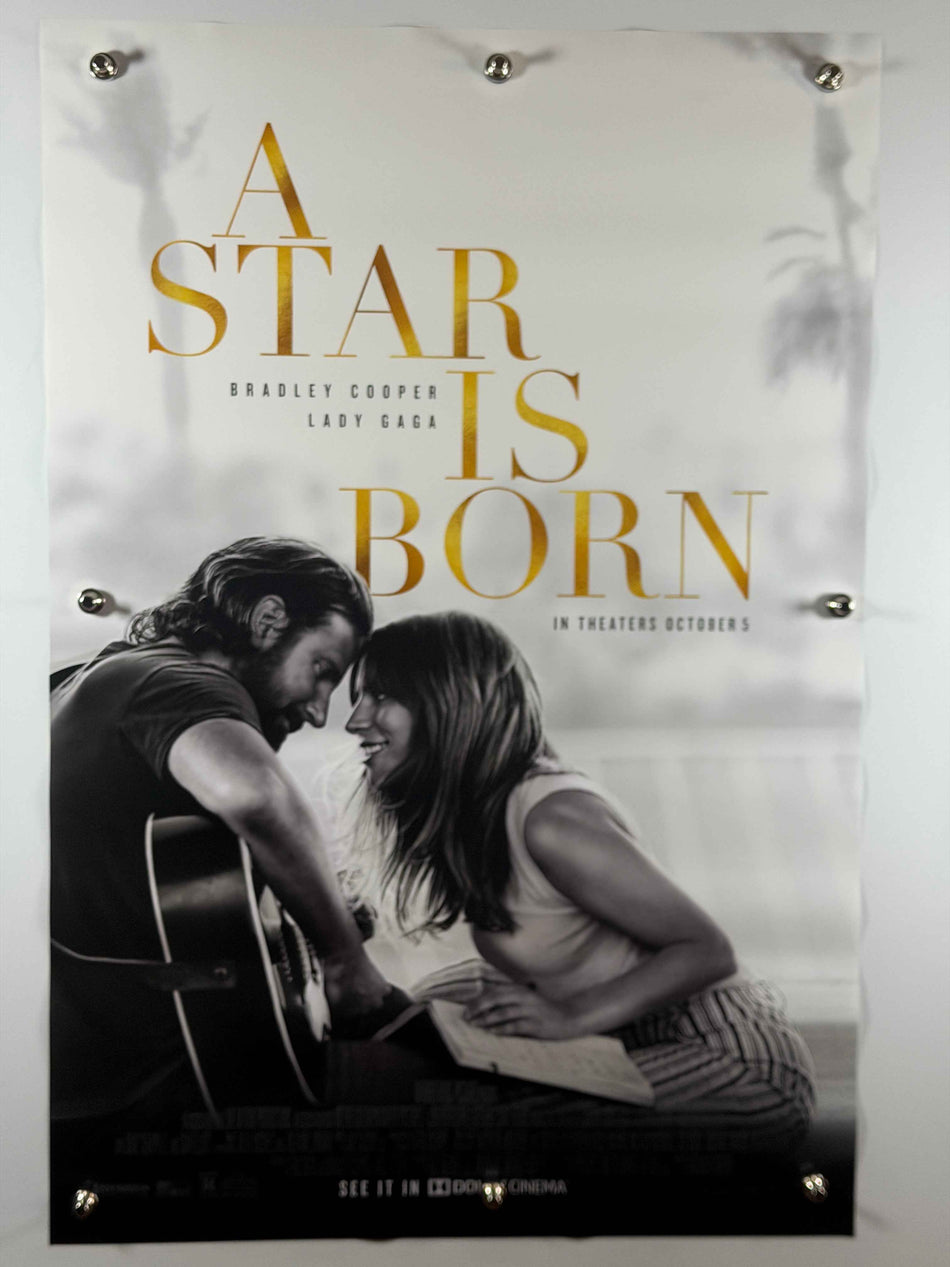 A STAR IS BORN 2018 Original Advance Movie Poster 27x40 DS Rolled Bradley Cooper Lady Gaga